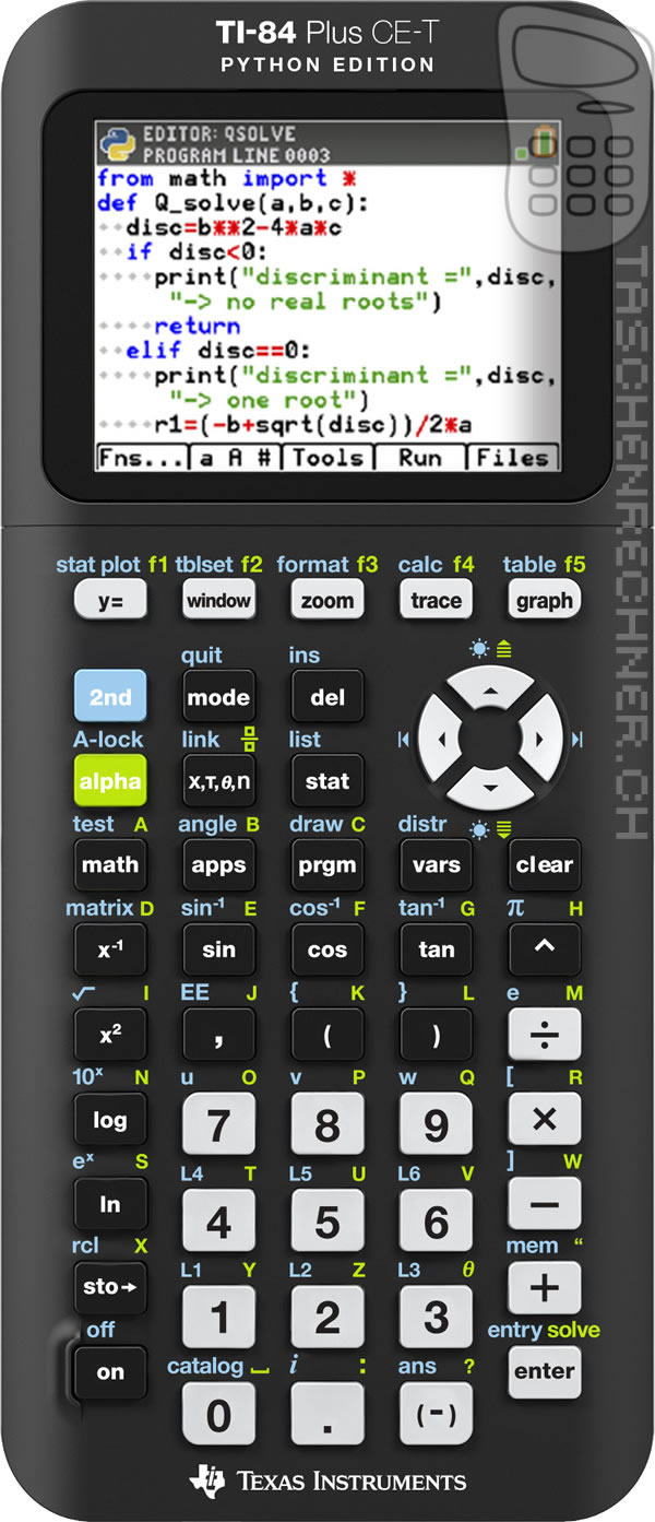 Calculatrice graphique Texas Instruments TI-84+ CE-T 